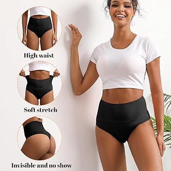 Amazon.com: GREENBAA Seamless High Waisted Rise Thongs for